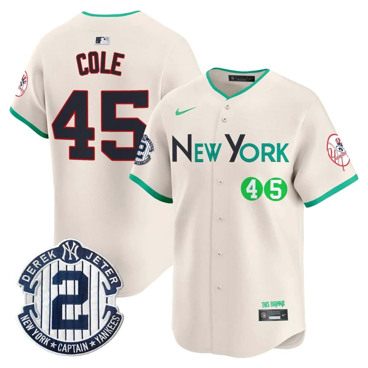 Men's New York Yankees City Connect Vapor Premier Limited Jersey - All Stitched Gerrit Cole 45
