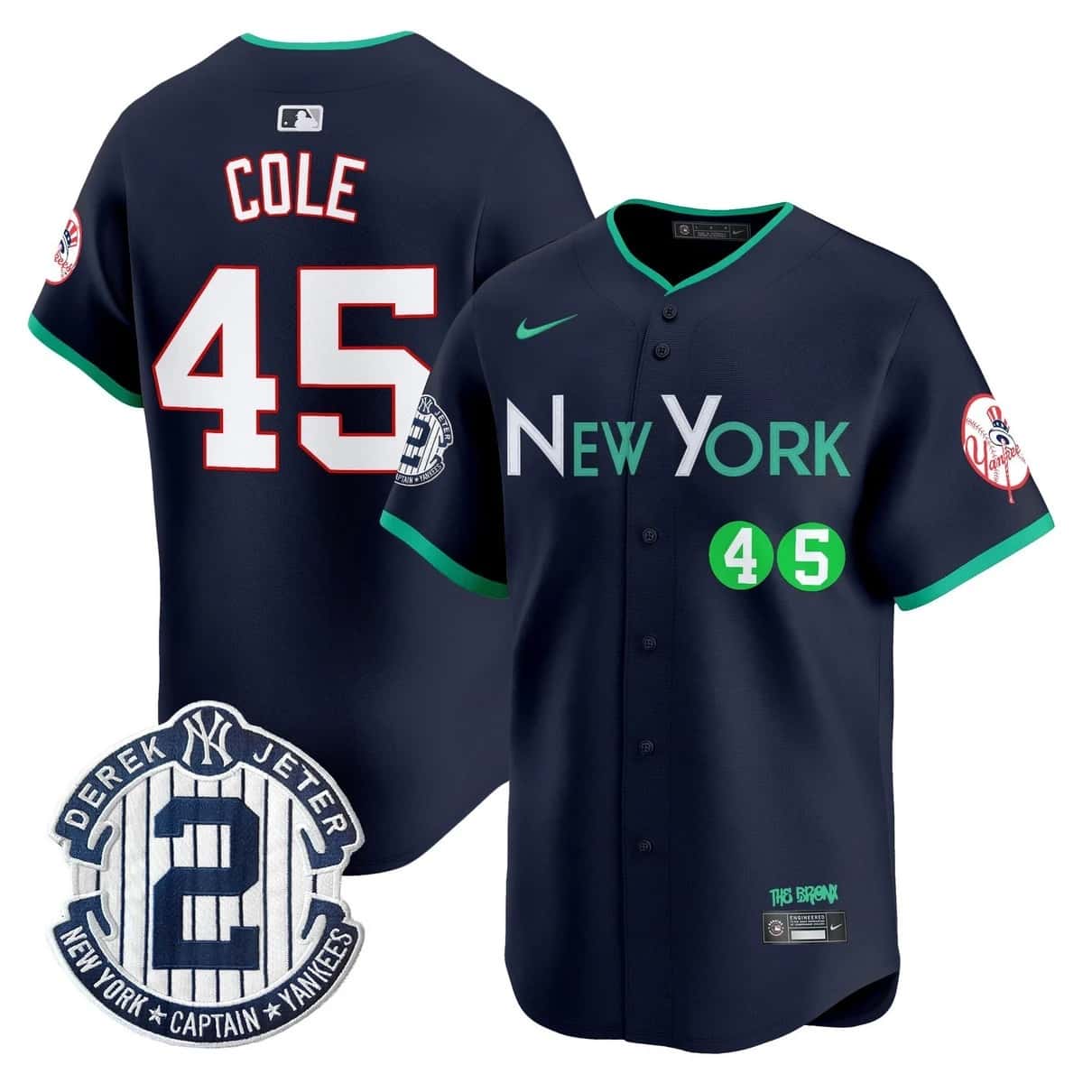Men's New York Yankees City Connect Vapor Premier Limited Jersey - All Stitched Gerrit Cole45