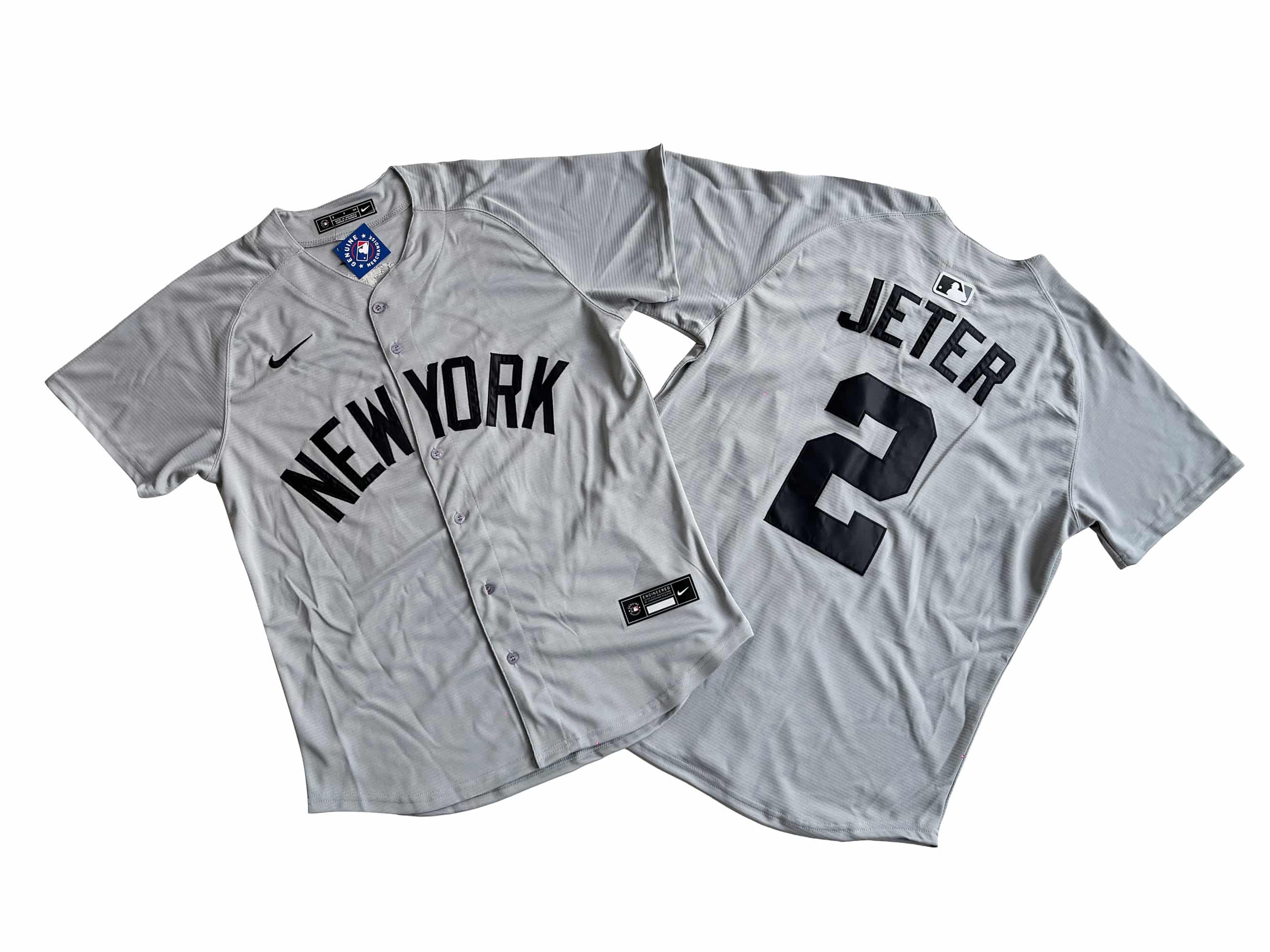 Men's New York Yankees Derek Jeter Nike Gray Away Limited  Player Jersey