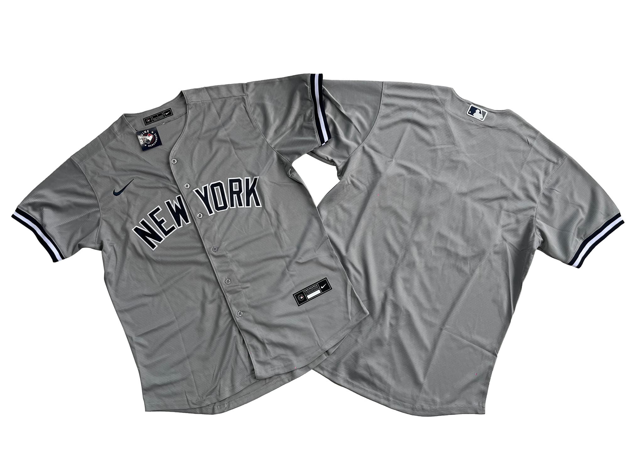 Men's New York Yankees Nike Gray Home Replica Team Jersey