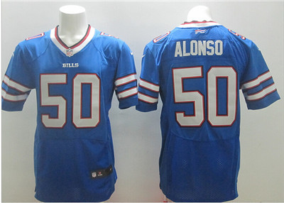Men's Nik Elite Jersey Buffalo Bills #50 Kiko Alonso Light Blue Stitched