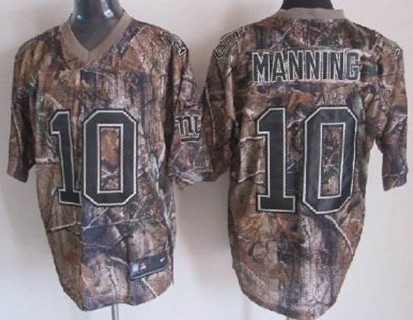 Men's Nik Elite Jersey New York Giants #10 Eli Manning Camo