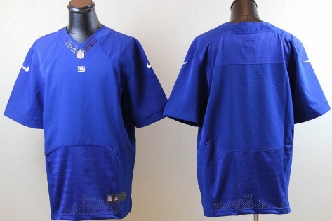 Men's Nik Elite Jersey New York Giants Blank Blue