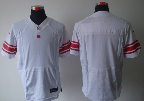 Men's Nik Elite Jersey New York Giants Blank White