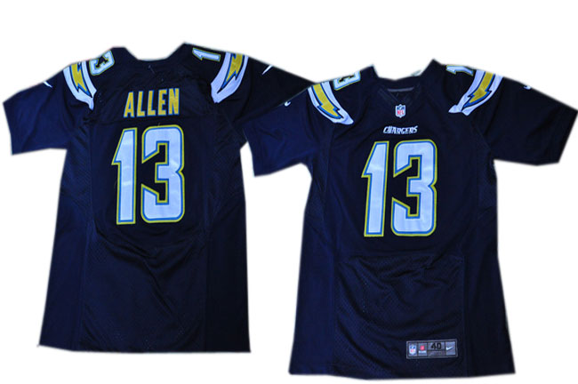 Men's Nik Elite Jersey San Diego Chargers #13 Keenan Allen Navy Blue