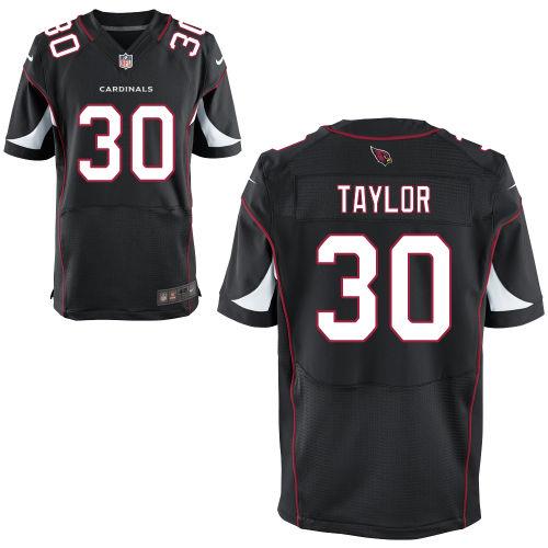 Men's Nik Elite Jerseys Jersey Arizona Cardinals #30 STEPFAN TAYLOR Black