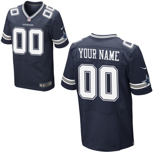 Men's NEW Dallas Cowboys Customized Elite Team Color Jerseys (40-60)