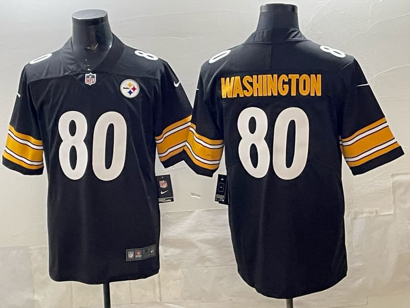 Men's Nike Darnell Washington Black Pittsburgh Steelers  Game Jersey