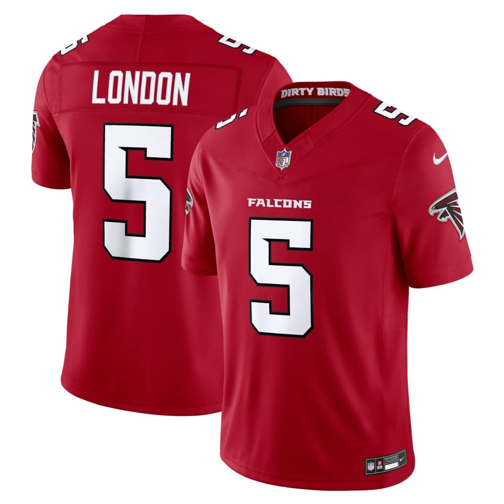 Men's Nike Drake London Red Atlanta Falcons Vapor F.U.S.E. Sewn Down Limited Jersey