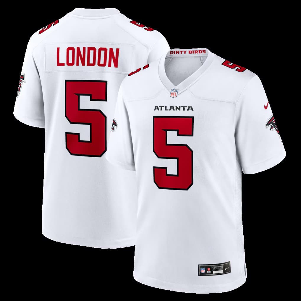 Men's Nike Drake London White Atlanta Falcons Game Jersey