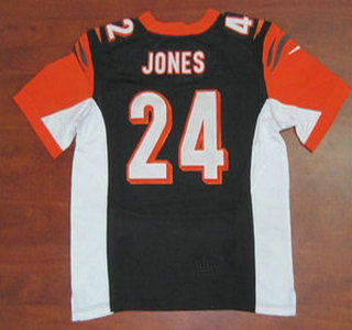 Men's Nike Elite Jersey Cincinnati Bengals #24 Adam Jones Black