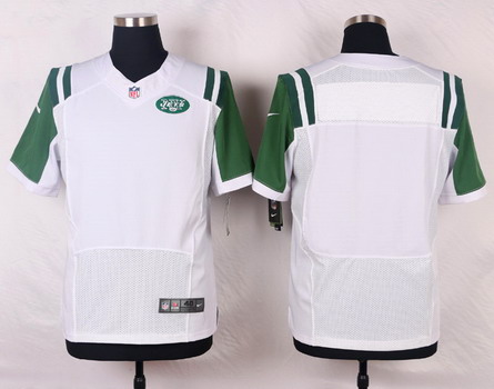 Men's Nike Elite Jersey New York Jets Blank White