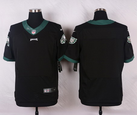 Men's Nike Elite Jersey Philadelphia Eagles Blank Black