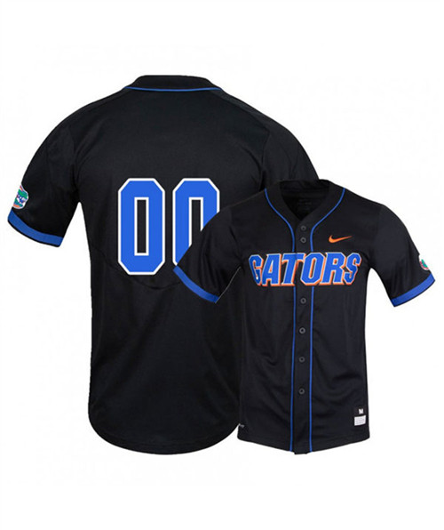 Men's Nike Florida Gators Black Custom Baseball Jersey