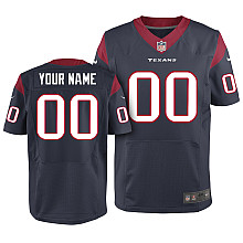 Men's Nike Houston Texans Customized Elite Team Color Jersey (40-60)