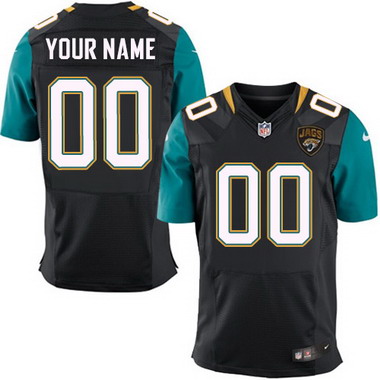 Men's Nike Jacksonville Jaguars Customized Nike Black Elite Jersey