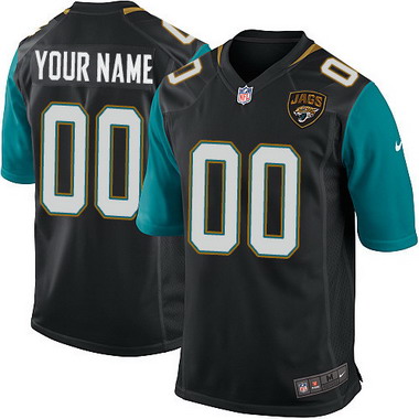 Men's Nike Jacksonville Jaguars Customized Nike Black Game Jersey