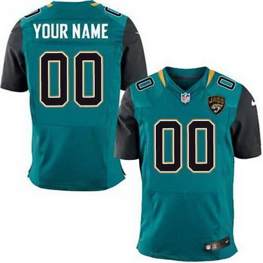 Men's Nike Jacksonville Jaguars Customized Nike Green Elite Jersey