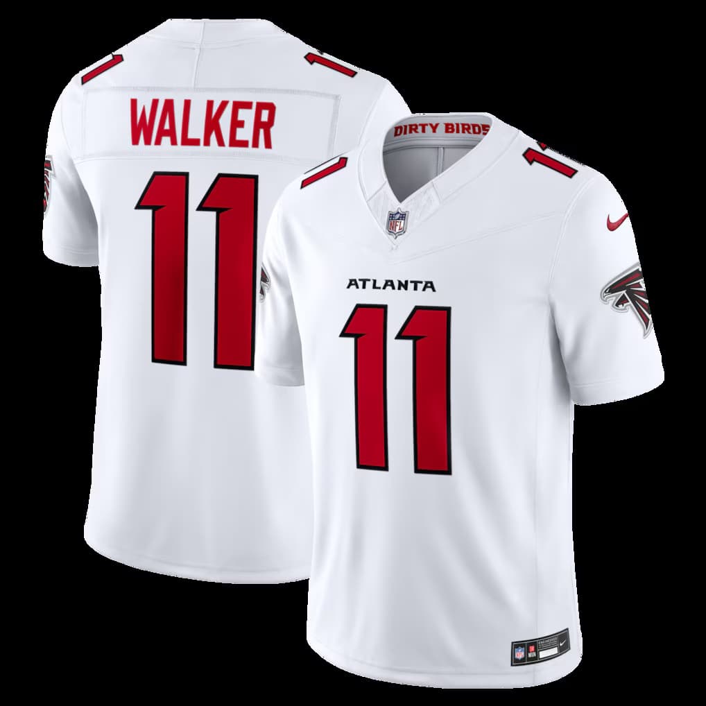 Men's Nike Jalon Walker White Atlanta Falcons Vapor F.U.S.E. Sewn Down Limited Jersey