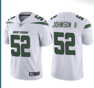 Men's Nike Jermaine Johnson II White New York Jets Player Game Jersey