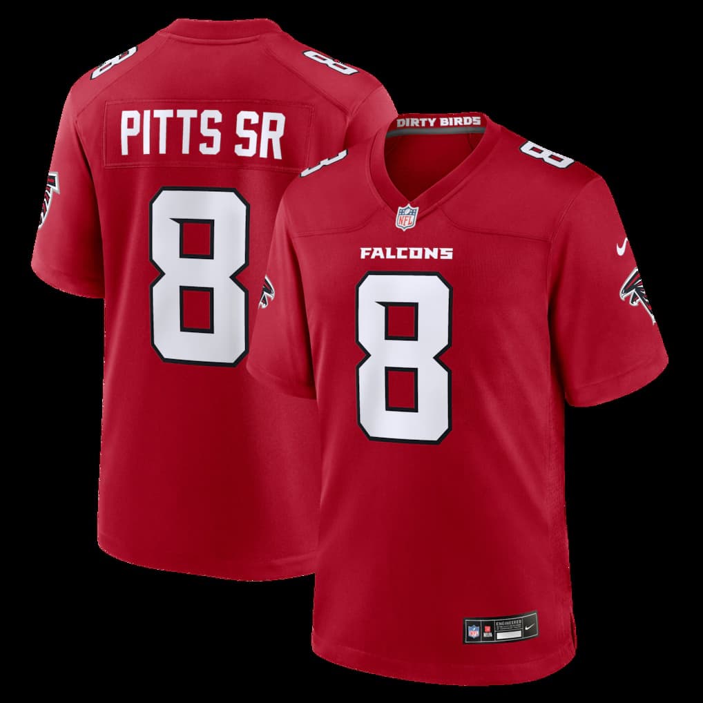 Men's Nike Kyle Pitts Sr. Red Atlanta Falcons Game Jersey