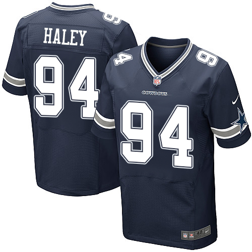 Men's Nike NFL Dallas Cowboys #94 Charles Haley Navy Blue Home Elite Jersey