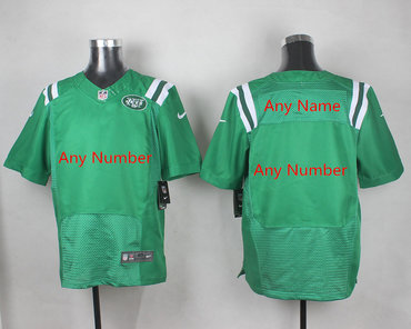 Men's Nike New York Jets Green Stitched NFL Elite Rush Customized Jersey