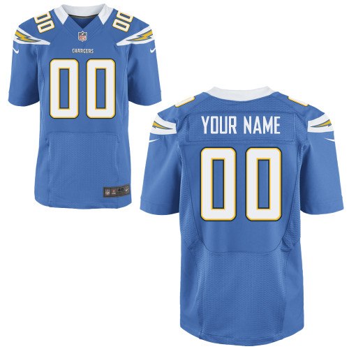 Men's NEW San Diego Chargers Customized Elite Alternate Jerseys