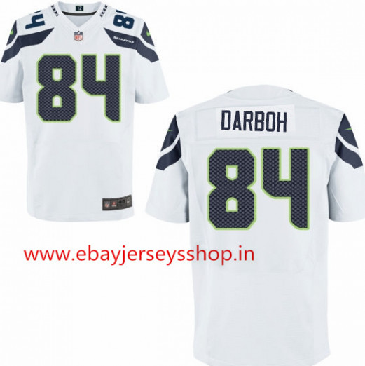 Men's Nike Seattle Seahawks #84 Amara Darboh Elite White NFL Jersey