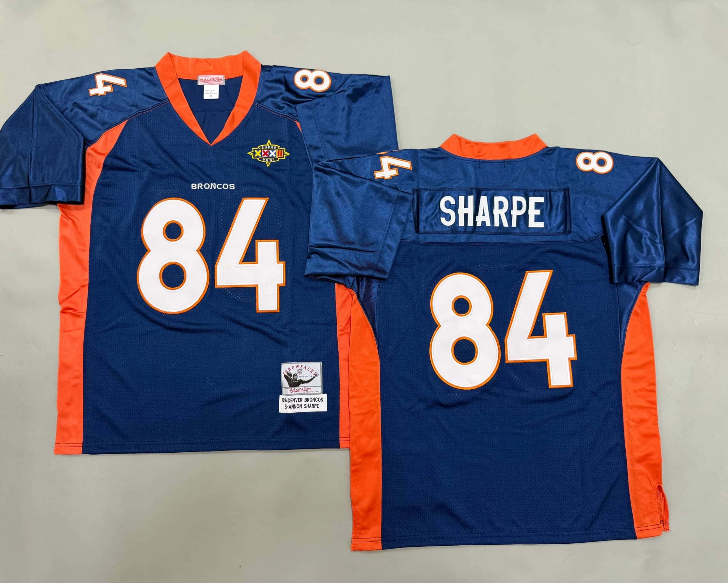 Men's Nike Shannon Sharpe Orange Denver Broncos Game Retired  Player Jersey