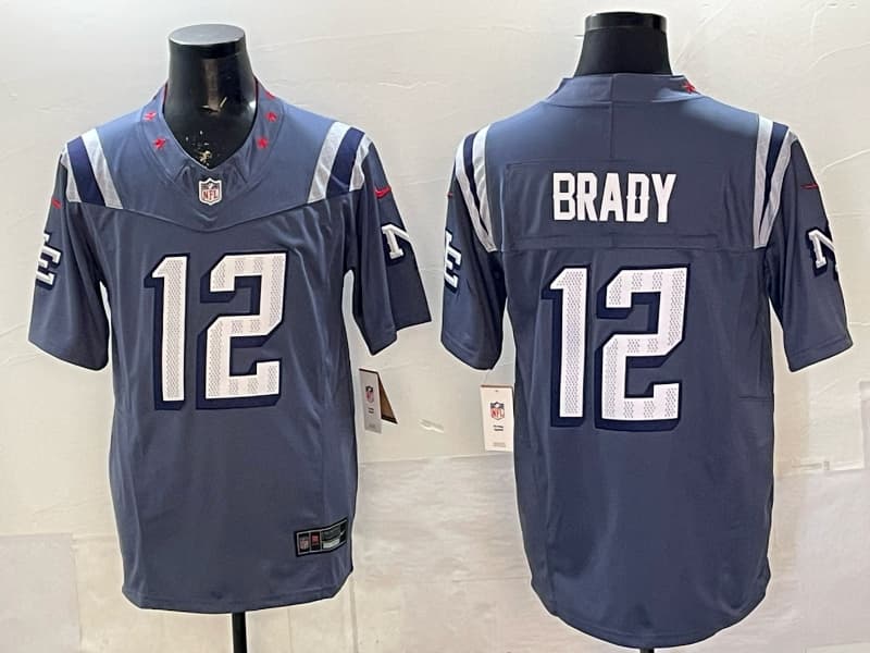 Men's Nike Tom Brady Navy New England Patriots Colo   Rush Legend Jersey
