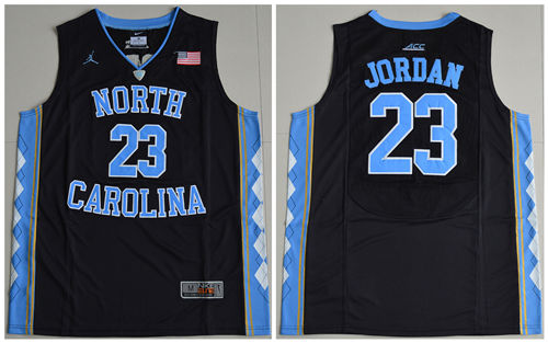 Men's North Carolina Tar Heels #23 Michael Jordan 2016 ACC Black College Baseketball Jersey