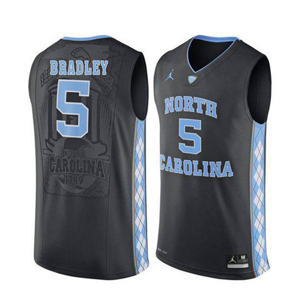 Men's North Carolina Tar Heels Tony Bradley 5 Black Soul Swingman Basketball Jersey