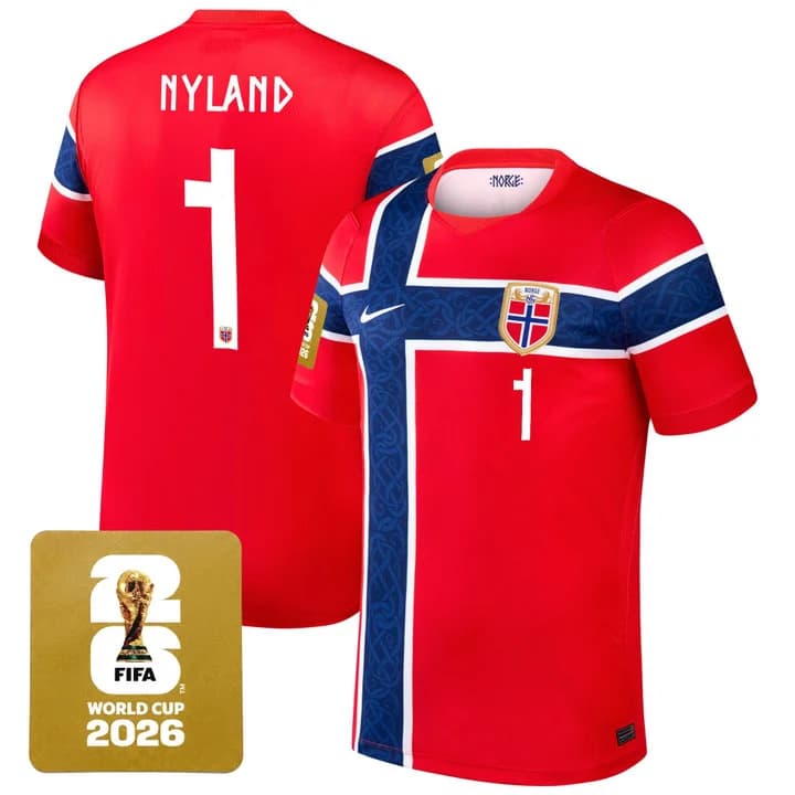 Men's Norway 2026 World Cup National Team Jersey ?rjan  Nyland