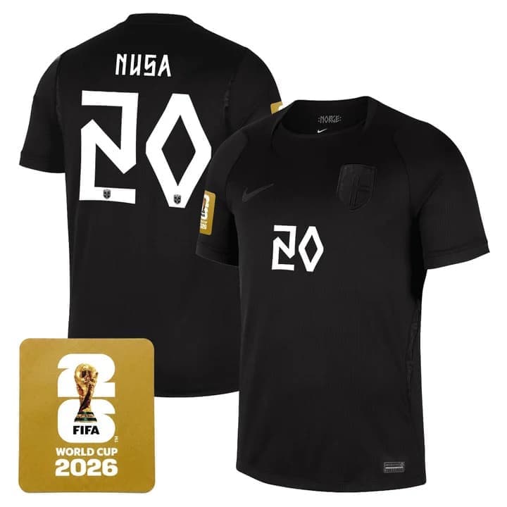 Men's Norway 2026 World Cup National Team Jersey Antonio Nusa