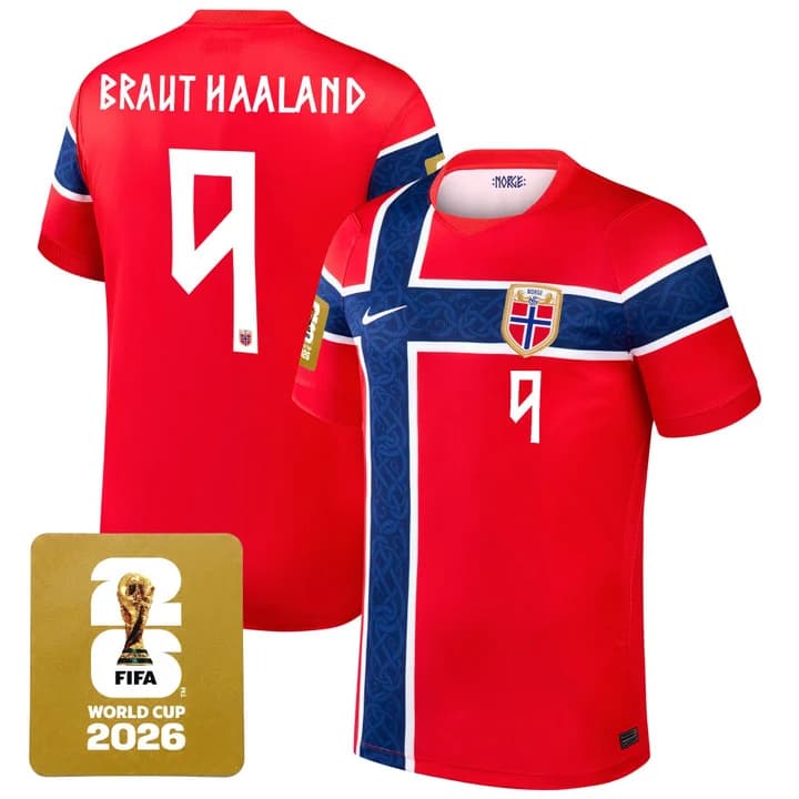 Men's Norway 2026 World Cup National Team Jersey Erling   Haaland
