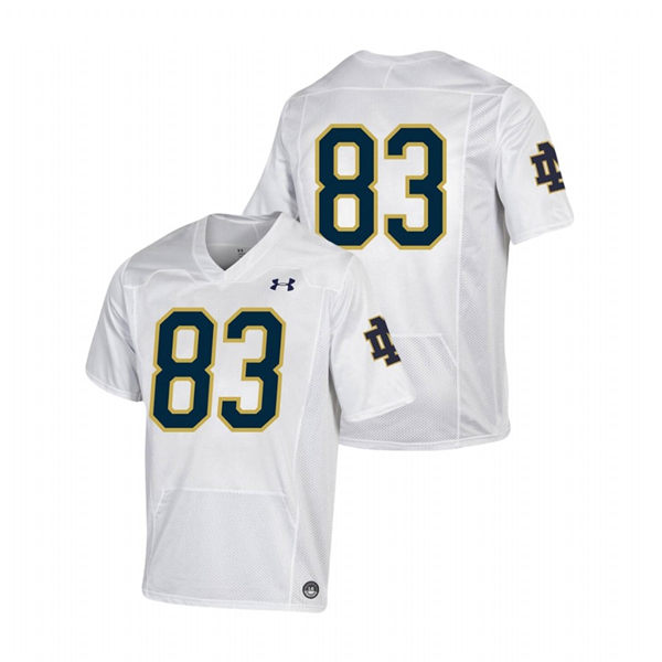 Men's Notre Dame Fighting Irish #83 Chase Claypool Under Armour White College Football Game Jersey
