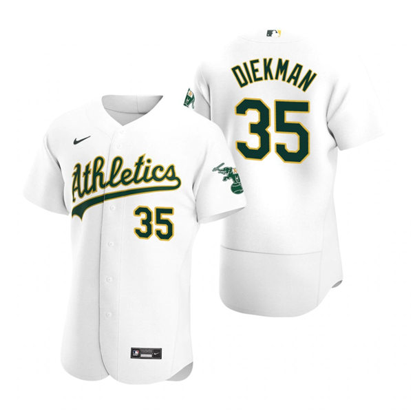 Men's Oakland Athletics #35 Jake Diekman Nike White Home FlexBase Jersey