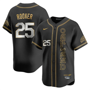 Men's Oakland Athletics City Connect Concept Jersey - All Stitched Brent Rooker   - 25