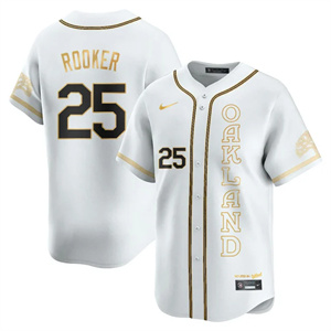 Men's Oakland Athletics City Connect Concept Jersey - All Stitched Brent Rooker  - 25