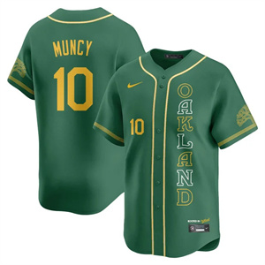 Men's Oakland Athletics City Connect Concept Jersey - All Stitched Max Muncy - 10