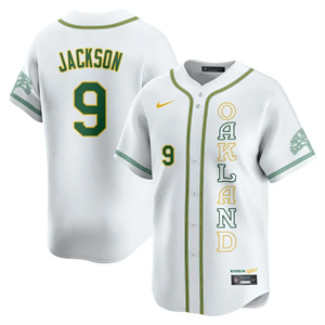 Men's Oakland Athletics City Connect Concept Jersey - All Stitched Reggie Jackson   - 9