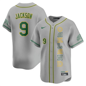 Men's Oakland Athletics City Connect Concept Jersey - All Stitched Reggie Jackson - 9 #
