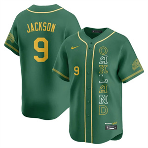 Men's Oakland Athletics City Connect Concept Jersey - All Stitched Reggie Jackson - 9