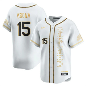 Men's Oakland Athletics City Connect Concept Jersey - All Stitched Seth Brown   -   15