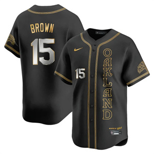 Men's Oakland Athletics City Connect Concept Jersey - All Stitched Seth Brown -   15
