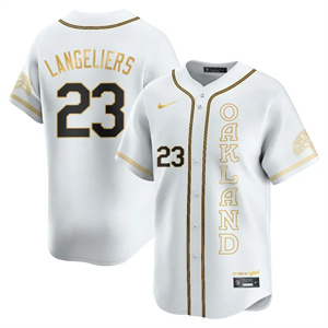 Men's Oakland Athletics City Connect Concept Jersey - All Stitched Shea Langeliers -    23