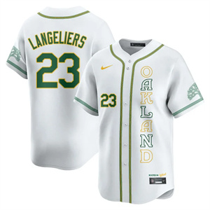 Men's Oakland Athletics City Connect Concept Jersey - All Stitched Shea Langeliers -   23