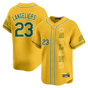 Men's Oakland Athletics City Connect Concept Jersey - All Stitched Shea Langeliers - #23