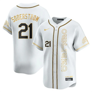 Men's Oakland Athletics City Connect Concept Jersey - All Stitched Tyler Soderstrom     - 21